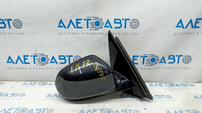 Right side mirror BMW X5 F15 14-18 9 pins, glossy mount, turn signal, heating, auto-dimming, camera, BSM, graphite