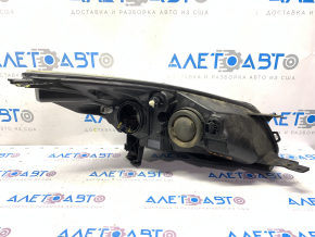 Headlight front left bare Ford Escape MK3 13-16 prerest, halogen, with mount, with overlay, spider web, for polishing, without plug, broken mounts