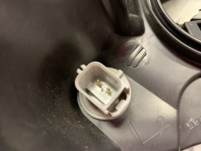 Headlight front left bare Ford Escape MK3 13-16 prerest, halogen, with mount, with overlay, spider web, for polishing, without plug, broken mounts