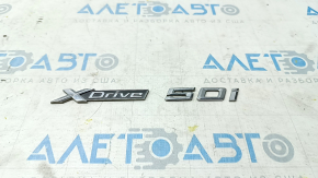 Emblem inscription Xdrive50i door front right BMW X5 F15 14-18
