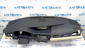 Torpedo front panel with AIRBAG Lexus ES300h ES350 13-18 black with beige overlays, for cleaning