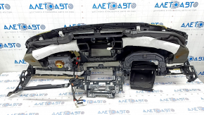 Torpedo front panel with AIRBAG Lexus ES300h ES350 13-18 black with beige overlays, for cleaning