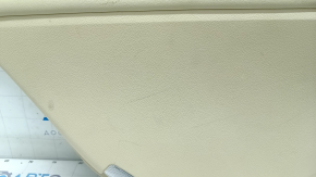 Door trim card rear left Lexus ES300h ES350 13-18 beige with beige insert leather, armrest leather, molding under wood gloss, scratch, for cleaning