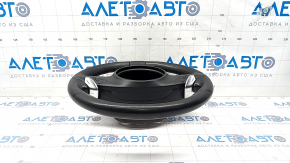 Naked steering wheel Porsche Cayenne 958 11-14 leather black, with buttons, paint swelled, chrome peeled off
