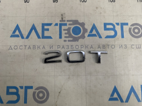 Emblem inscription 2.0T trunk lid Audi A6 C7 12-18 without dot