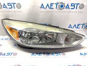 Headlight front right bare Ford Focus mk3 15-18 rest halogen, light, cobweb, for polishing, broken cap, broken mount