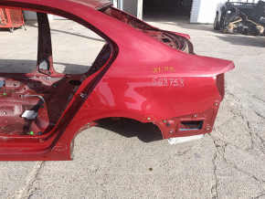 Quarter wing rear left VW Jetta 11-18 USA on body, red, dents