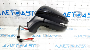 Side mirror left Toyota Venza 21- 12 pins, turn signal, heating, BSM, backlight, black