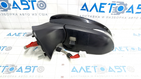 Side mirror left Toyota Venza 21- 12 pins, turn signal, heating, BSM, backlight, black