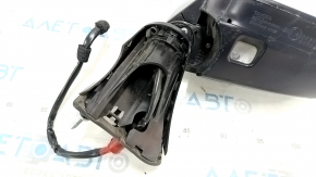 Side mirror right Toyota Venza 21-12 pins, turn signal, heated, BSM, backlight, black, broken mount, no cover, for spare parts