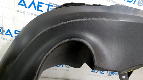 Toyota Venza 21 rear bumper lip - structure, broken fasteners, scratches