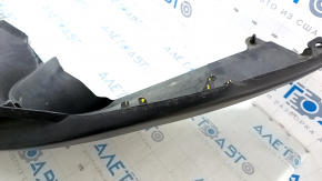 Toyota Venza 21 rear bumper lip - structure, broken fasteners, scratches