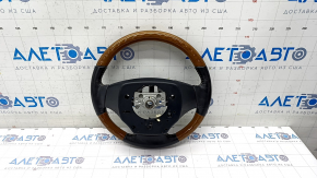 Naked steering wheel Lexus ES300h ES350 13-15 pre-rest, black leather, light wood, heated, scratches on the pad