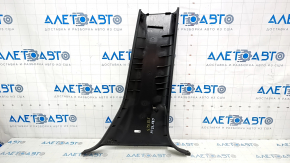 Center pillar trim lower left Honda CRV 17-22 black, broken fastener, scratches
