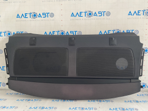 Rear shelf Audi A6 C7 16-18 rest with curtain, black, burnt