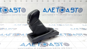 Gear knob Toyota Venza 21 - black leather, scratches, worn