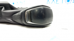 Gear knob Toyota Venza 21 - black leather, scratches, worn