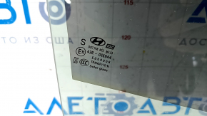 Front right door glass Hyundai Kona 18-23