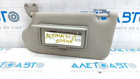 Left visor S SV SR Nissan Altima 13-18 gray, without hook, without plug, for dry cleaning