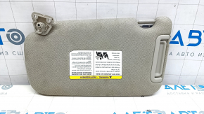 Right visor Nissan Sentra 13-17 gray, without hook, for dry cleaning