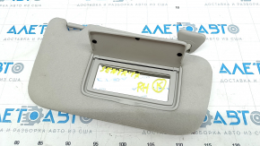 Right visor Nissan Sentra 13-17 gray, without hook