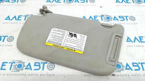 Right visor Nissan Sentra 13-17 gray, without hook