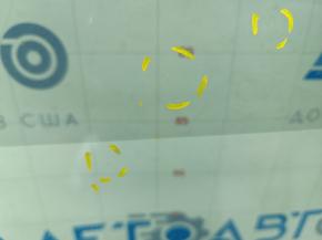 Windshield Hyundai Kona 18-23 SOLAR, under camera and rain sensor, chipped