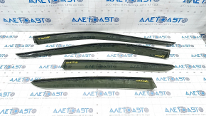Wind deflectors set Toyota Venza 21- with chrome, scratches