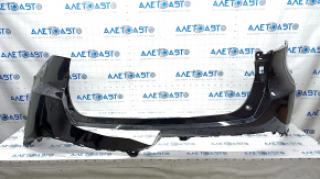 Rear bumper bare Toyota Venza 21 - without parking sensors LE, black, no fragments, cracks, tears, broken fasteners