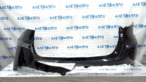 Rear bumper bare Toyota Venza 21 - without parking sensors LE, black, no fragments, cracks, tears, broken fasteners