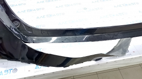 Rear bumper bare Toyota Venza 21 - without parking sensors LE, black, no fragments, cracks, tears, broken fasteners