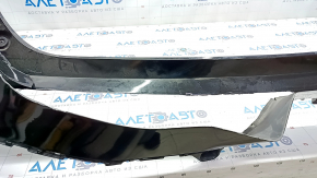 Rear bumper bare Toyota Venza 21 - without parking sensors LE, black, no fragments, cracks, tears, broken fasteners