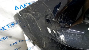 Rear bumper bare Toyota Venza 21 - without parking sensors LE, black, no fragments, cracks, tears, broken fasteners