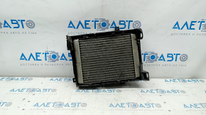 Radiator cooling engine oil BMW X5 F15 14-18 4.4T with frame, cracks on the frame, dented radiator, broken fasteners