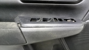 Door trim card front left Honda CRV 17-22 black, cloth, gray molding, for dry cleaning, scratches