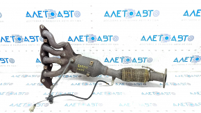 Exhaust manifold with catalytic converter Ford C-max MK2 13-18 Energi, with lambdas, torn mesh on the corrugation, broken bolts