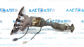Exhaust manifold with catalytic converter Ford C-max MK2 13-18 Energi, with lambdas, torn mesh on the corrugation, broken bolts