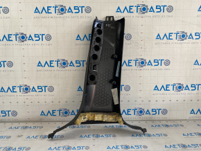 Center pillar trim lower left BMW X5 F15 14-18 black without air duct, scratches