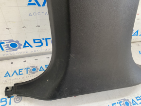 Center pillar trim lower left BMW X5 F15 14-18 black without air duct, scratches