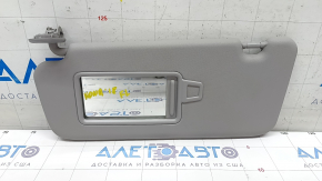 Left visor Hyundai Kona 18-23 without hatch, without hook, gray