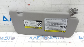 Left visor Hyundai Kona 18-23 without hatch, without hook, gray