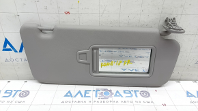 Right visor Hyundai Kona 18-23 without hatch, without hook, gray