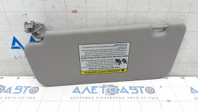 Right visor Hyundai Kona 18-23 without hatch, without hook, gray