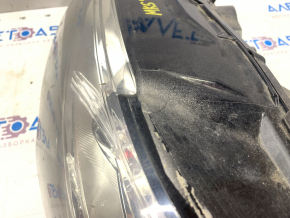 Headlight front left bare Ford Fusion mk5 17-20 halogen, without DRL, sand, for polishing, chip breakage, paint