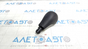 Gear knob Jeep Cherokee KL 14 - rubber, gray overlay, worn, scratches