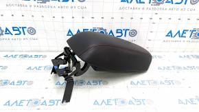Armrest Jeep Cherokee KL 14-18 black leather, red stitching, Trailhawk, scratches