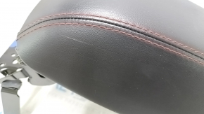 Armrest Jeep Cherokee KL 14-18 black leather, red stitching, Trailhawk, scratches