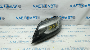 Front left headlight complete Audi Q7 4L 10-15 xenon, sand, cobweb