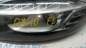 Front left headlight complete Audi Q7 4L 10-15 xenon, sand, cobweb