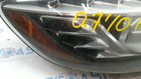 Front right headlight complete Audi Q7 4L 10-15 xenon, sand, cobweb